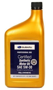 SOA427V1410 Subaru SYNTHETIC OIL 5W-30, 0,946л моторное масло SOA427V1410 фото