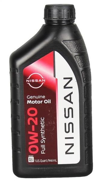 999PK-000W20N Nissan Genuine Motor Oil 0W-20, 0,946л моторное масло 999PK-000W20N фото