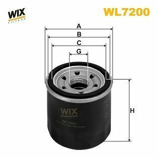 WL7200 WIX Filters Оливний фільтр WL7200 фото