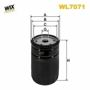 WL7071 WIX Filters Масляный фильтр WL7071 фото