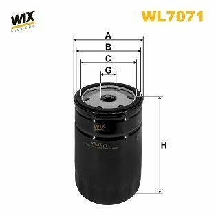 WL7071 WIX Filters Оливний фільтр WL7071 фото