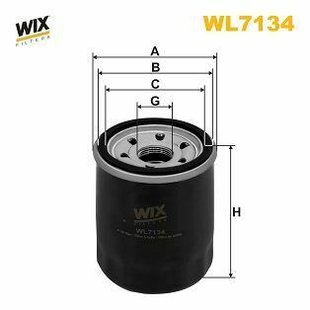 WL7134 WIX Filters Оливний фільтр WL7134 фото