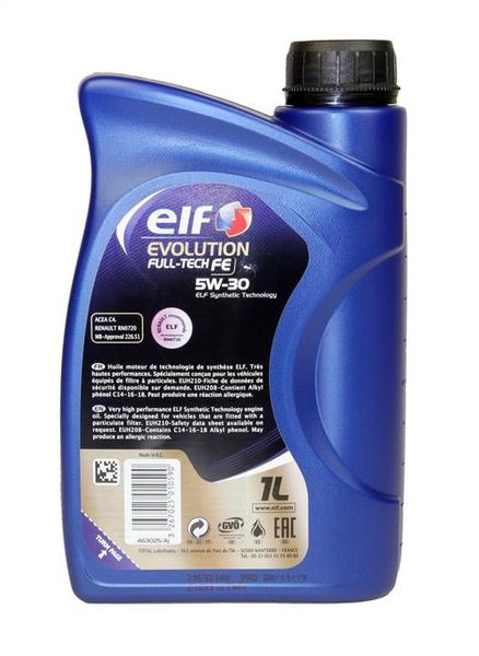 216688 Elf Evolution Full-Tech FE 5W-30, 1л моторна олива 216688 фото