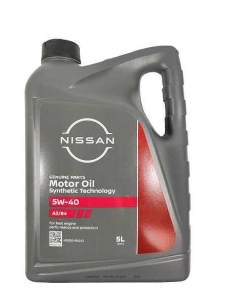 KE900-90042 Nissan Motor Oil FS 5W-40, 5л моторное масло KE900-90042 фото