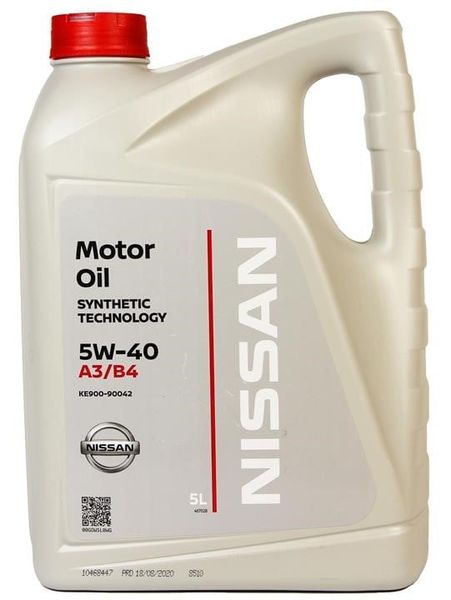 KE900-90042 Nissan Motor Oil FS 5W-40, 5л моторное масло KE900-90042 фото