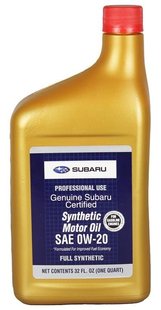 SOA427V1310 Subaru SYNTHETIC OIL 0W-20, 0,946л моторное масло SOA427V1310 фото