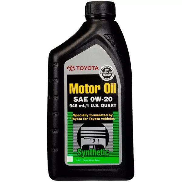 00279-0WQTE Toyota Motor Oil 0W-20 Synthetic 0.946 л () моторна олива 00279-0WQTE фото