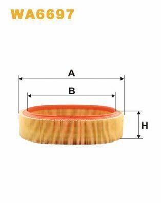 WA6697 WIX Filters Воздушный фильтр WA6697 фото