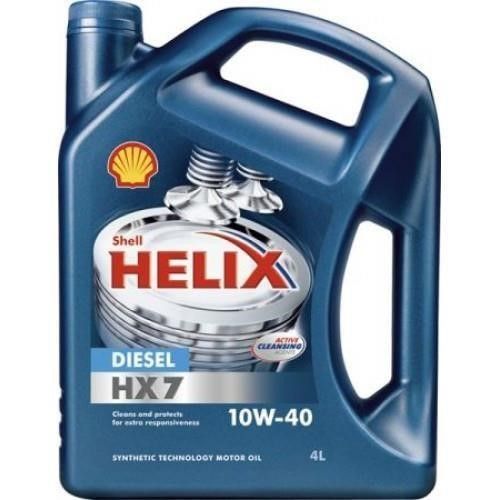 HELIX DIESEL HX7 10W-40 4L Shell Helix HX7 Diesel 10W-40, 4л моторное масло HELIX DIESEL HX7 10W-40 4L фото