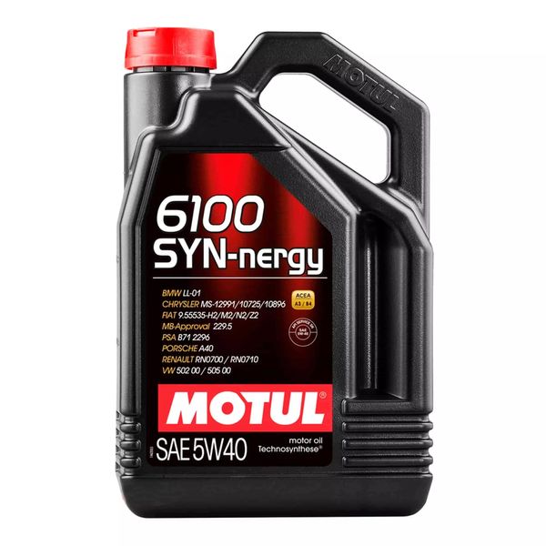 368351 Motul 6100 Syn-nergy 5W-40 5л моторное масло 368351 фото